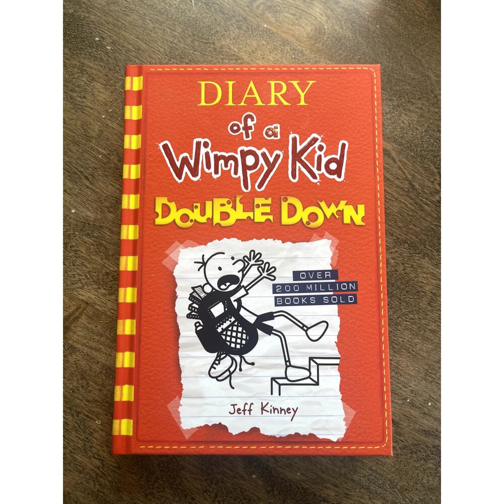 Diary of a Wimpy Kid Double Down Jeff Kinney Hardcover Book 11 Red 9781419723445